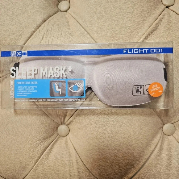 Sleep Molded Eye  Travel Calming Jetlag Mask Eyes Lash Friendly Flight 001 - Picture 3 of 9